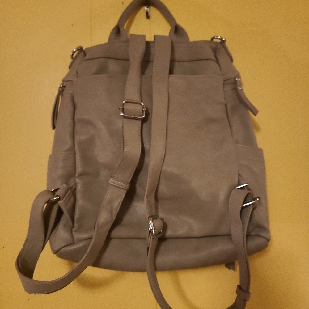 Miztrique, Light Grey Backpack With Multiple Comp… - image 2